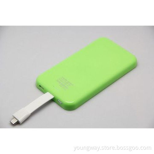 4000mAh Capacity Power Bank, 5v/1A Output Dual USB Port, Size: 112*W60*8mmNew